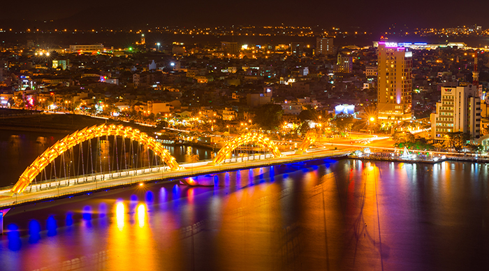 Danang city at night