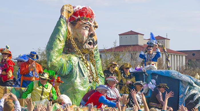 Grand Mardi Gras parade in New Orleans