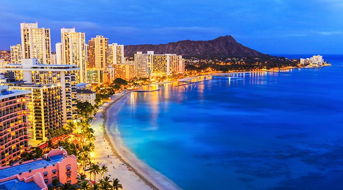 Diamond Head and Waikiki Beach