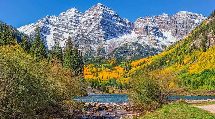 Aspen view during fall season