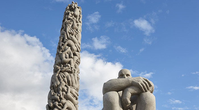 Sculptures in the Vigeland Sculpture Park Oslo Norway