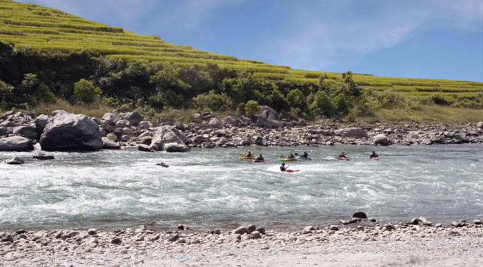 Kayaking in Lower Seti River