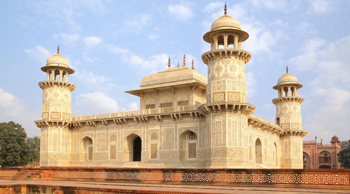 Itmad-ud-Daula's Tomb is a Mughal mausoleum. Agra, India