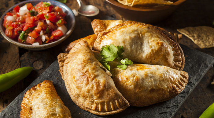 Homemade Stuffed Chicken Empanadas