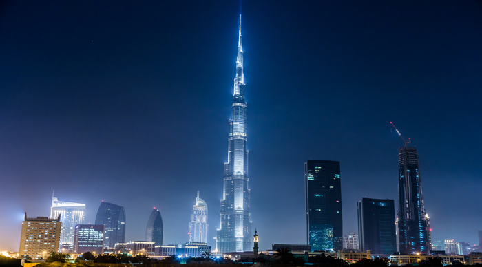 Dubai Panorama And Burj Khalifa