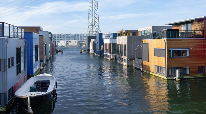 Houses at the Waterfront in IJburg