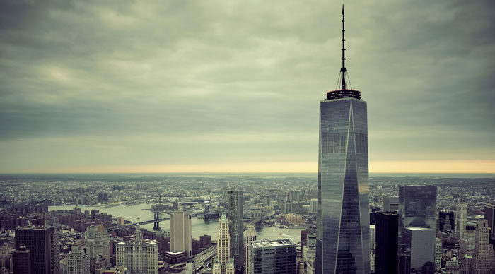 A view of one World Trade Center