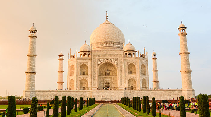 Taj Mahal the symbol of love in Agra India