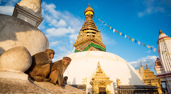 View Of Swayambhunath Kathmandu