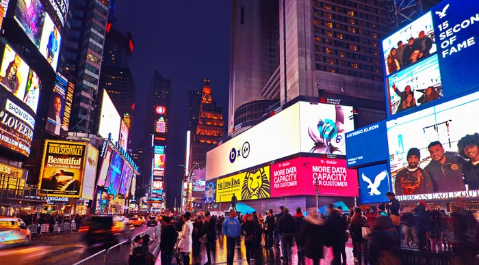 Broadway Times Square at Night