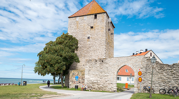 The medieval city wall in Visby