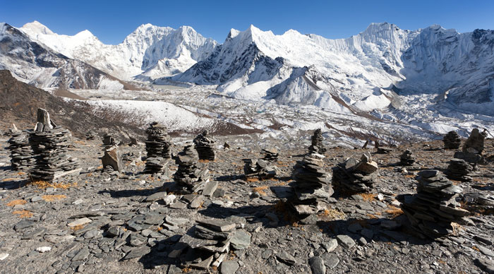 Top view of Mount Makalu