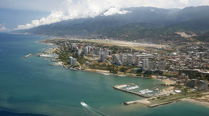 The cityscape at the Caracas in Venezuela