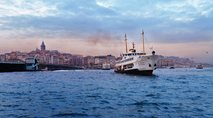 Bosporus Cruise in evening