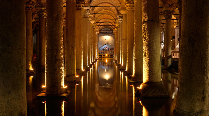 Basilica Cistern Pillars