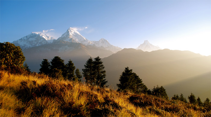 Sun rise seen from Poon hill