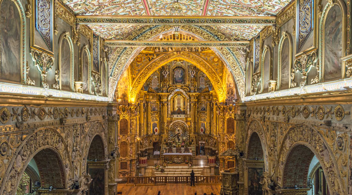 Interior Of The Church Of San Francisco, Quito
