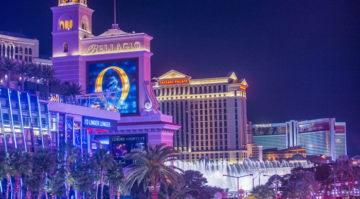 View of the Las Vegas strip