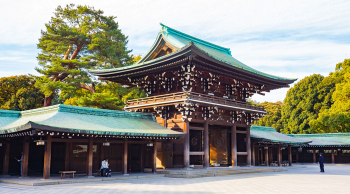 A view of the Meji jingu shrine