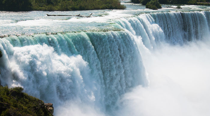 A view of the American side of Niagara Falls