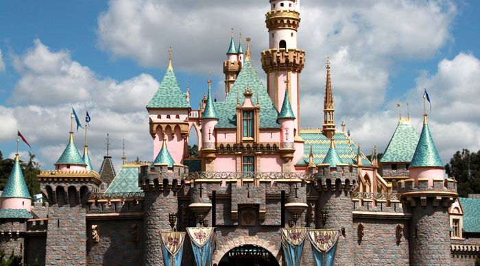 Princess castle in disneyland Los Angeles, California