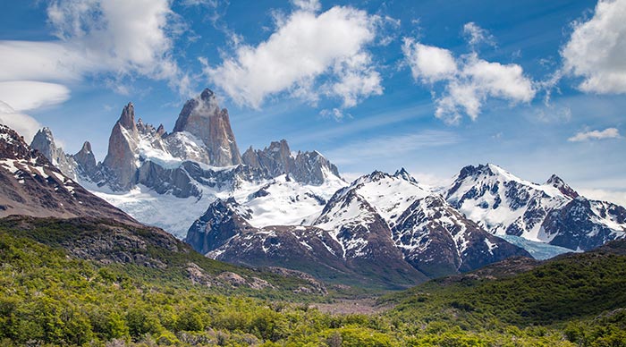 Fitz roy mountain in Patagoina Argentina