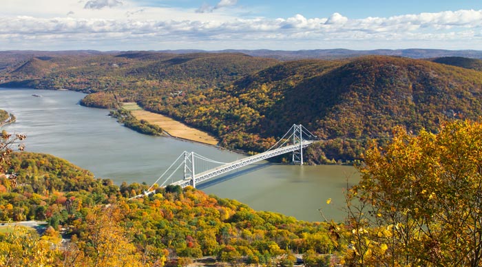 Bridge over the Hudson river