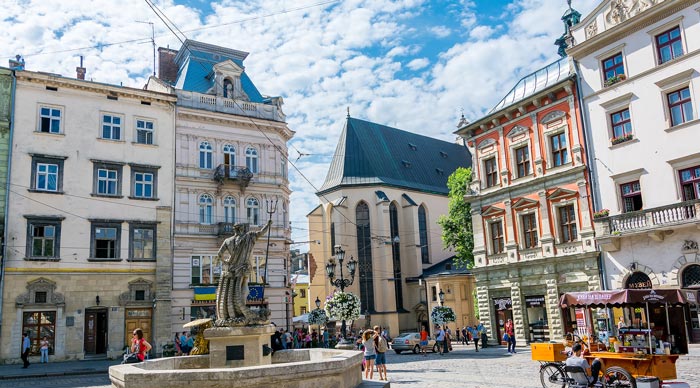 The corner of Rynok Square