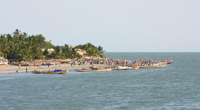 Banjul shore Gambia