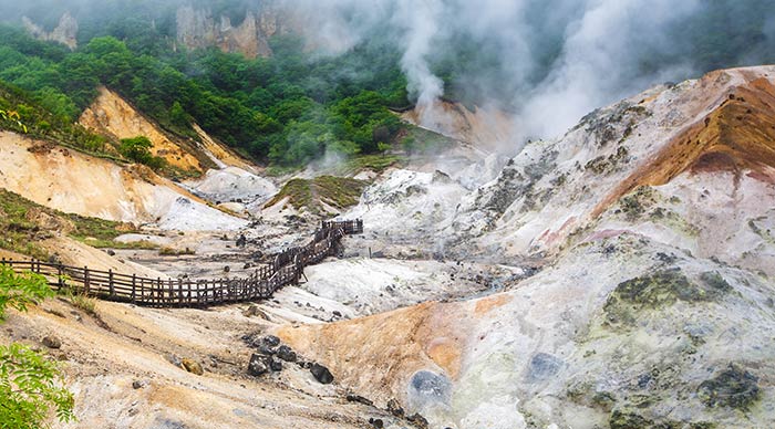  Jigokudani Hell Valley in Hokkaido Japan